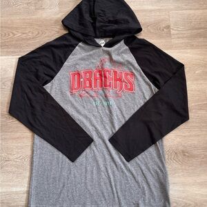 Majestic Arizona Diamondbacks Long Sleeve Hooded Shirt